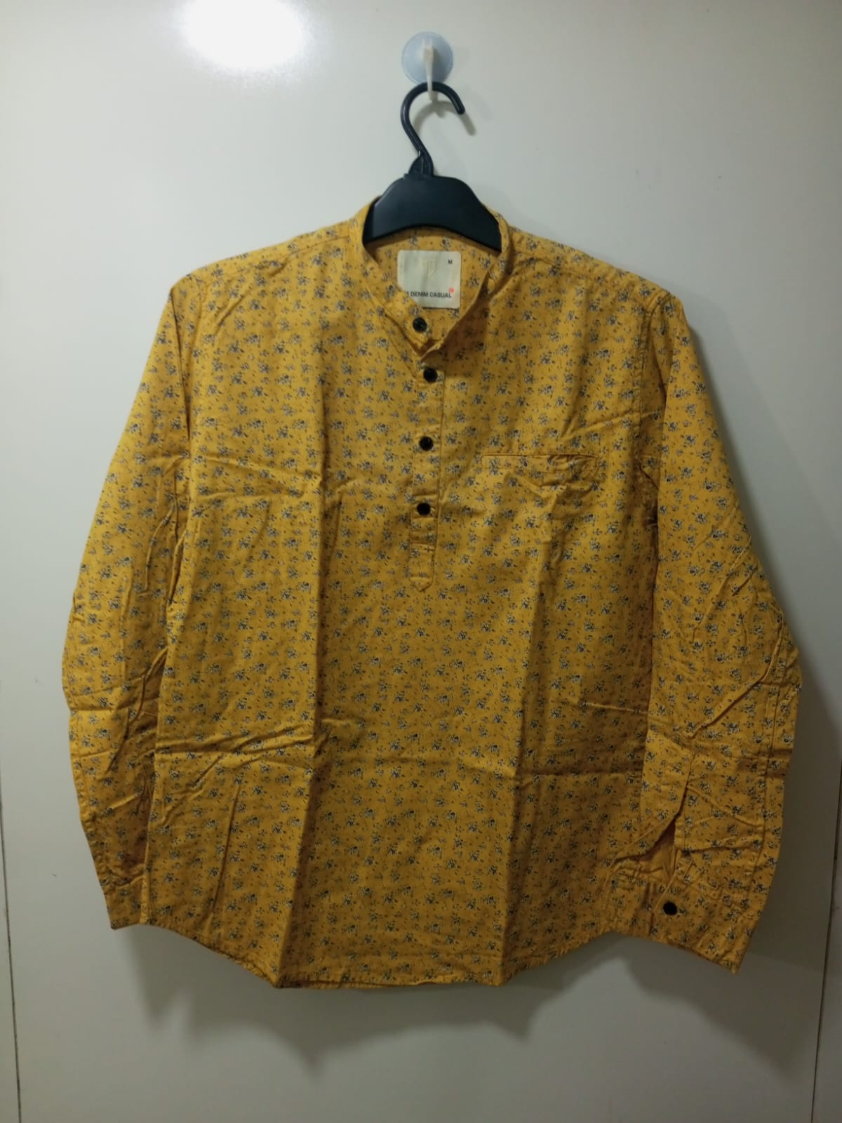 Full Sleeve Yellow Stylish Shirt