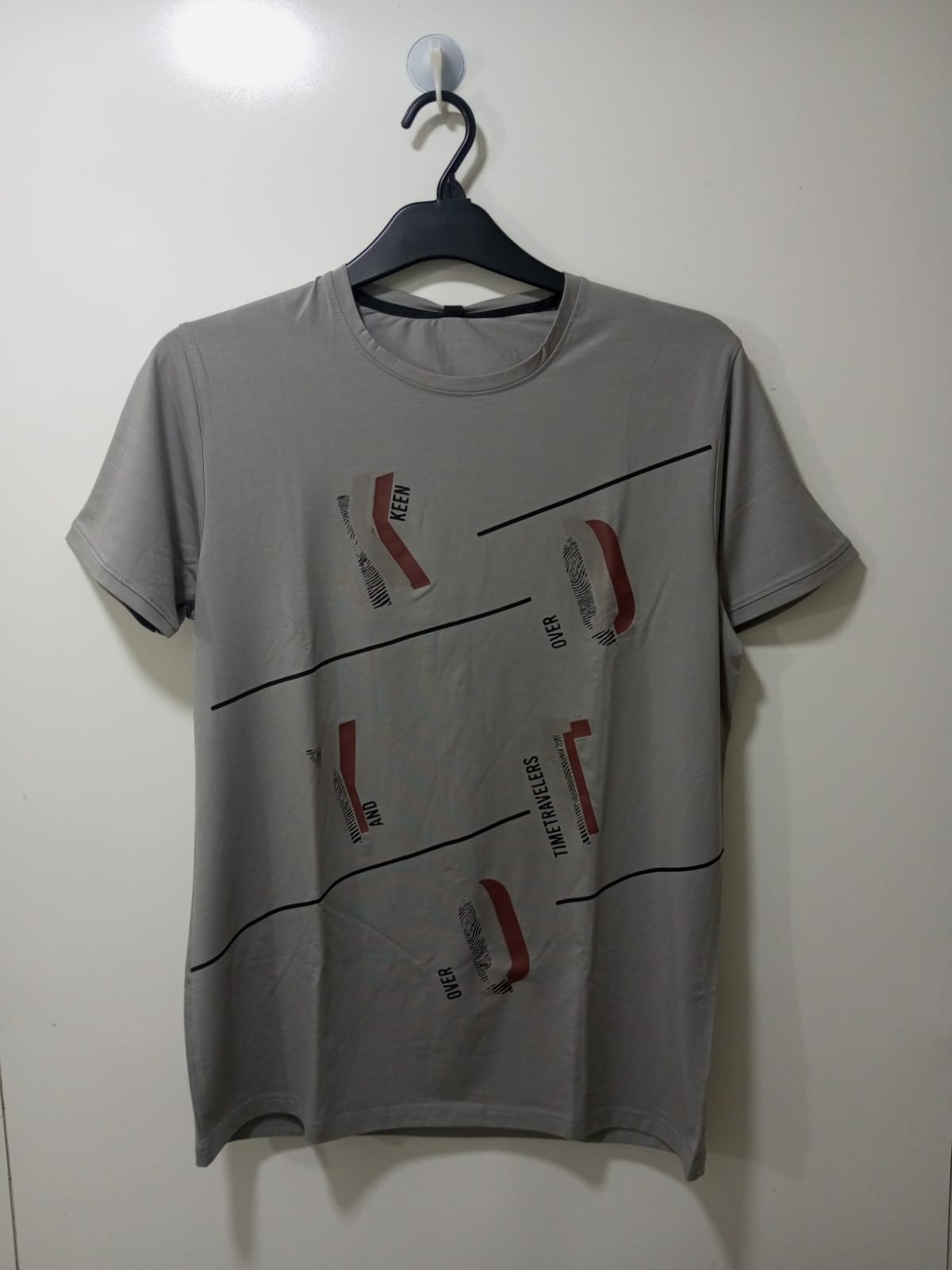 Stylish Printed Gray T-Shirt