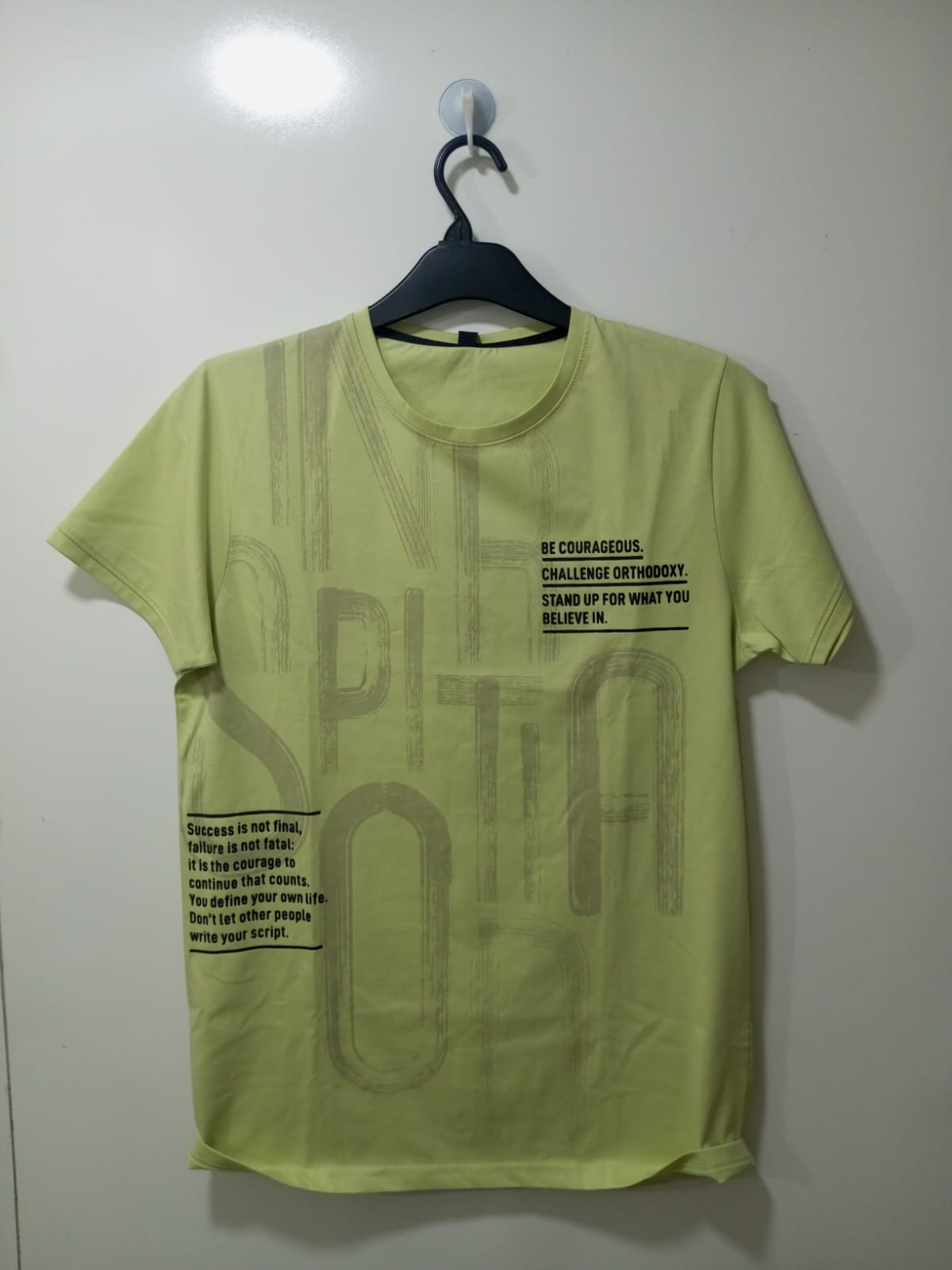 Stylish Printed Yellow T-Shirt