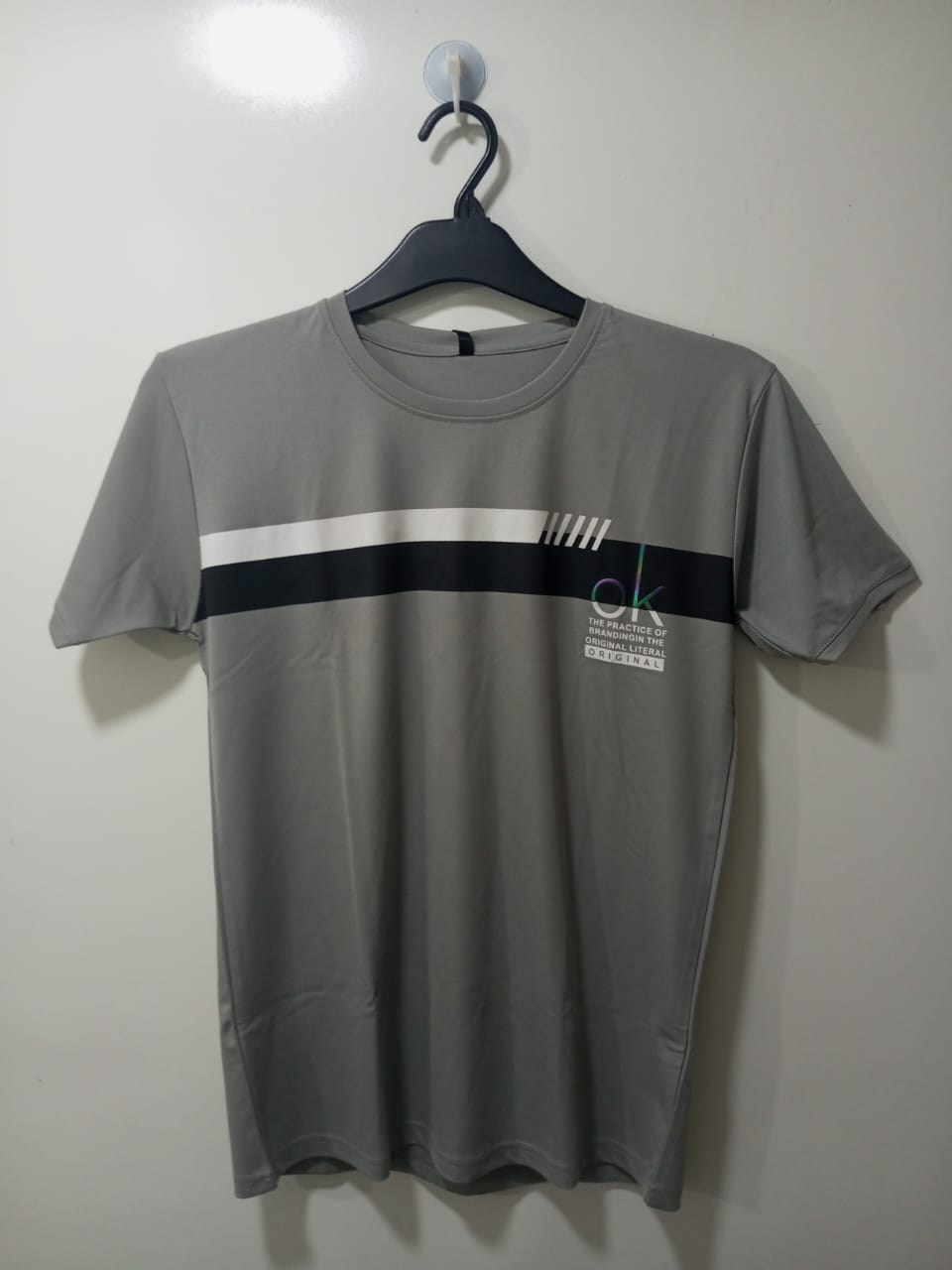 Gray Black Linin T-Shirt