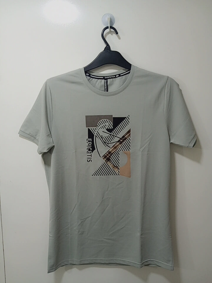 Printed Gray T-Shirt