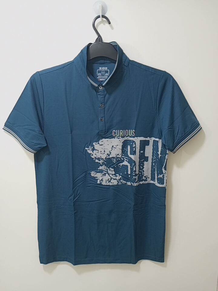 Printed Blue T-Shirt