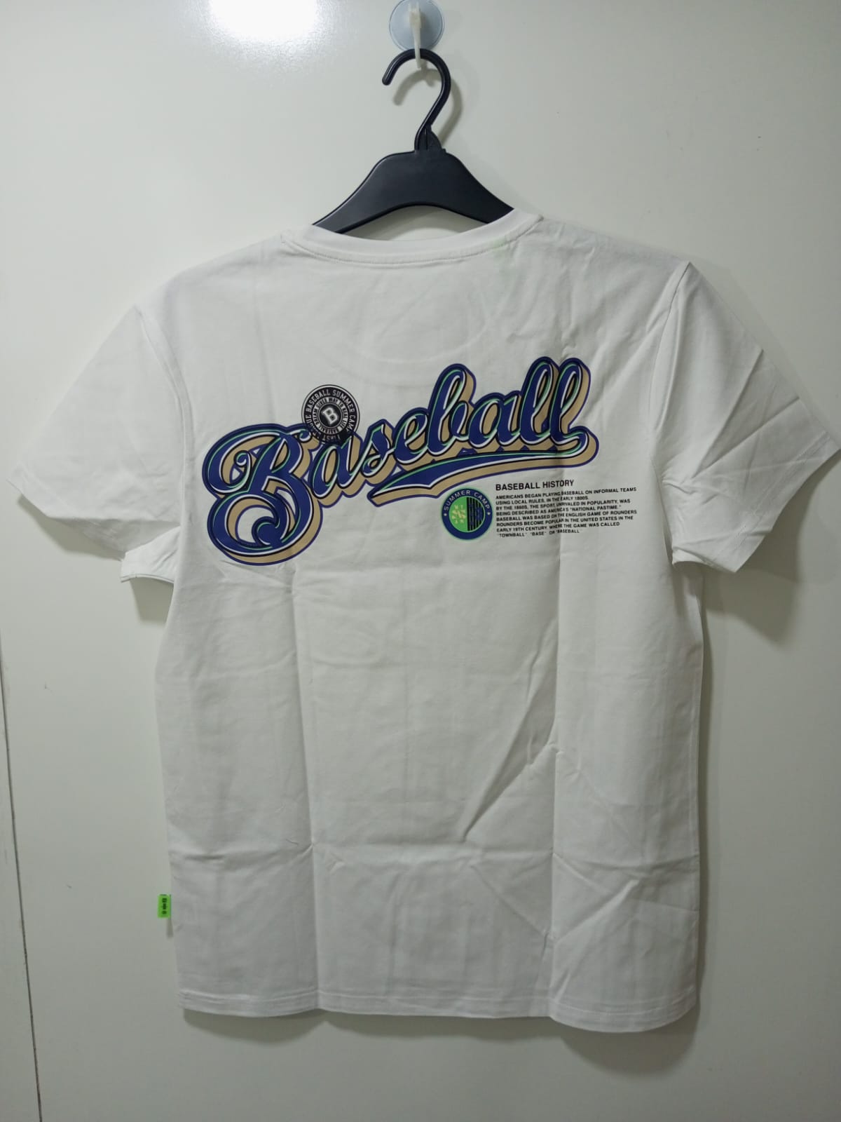 Baseball Printed White T-Shirt