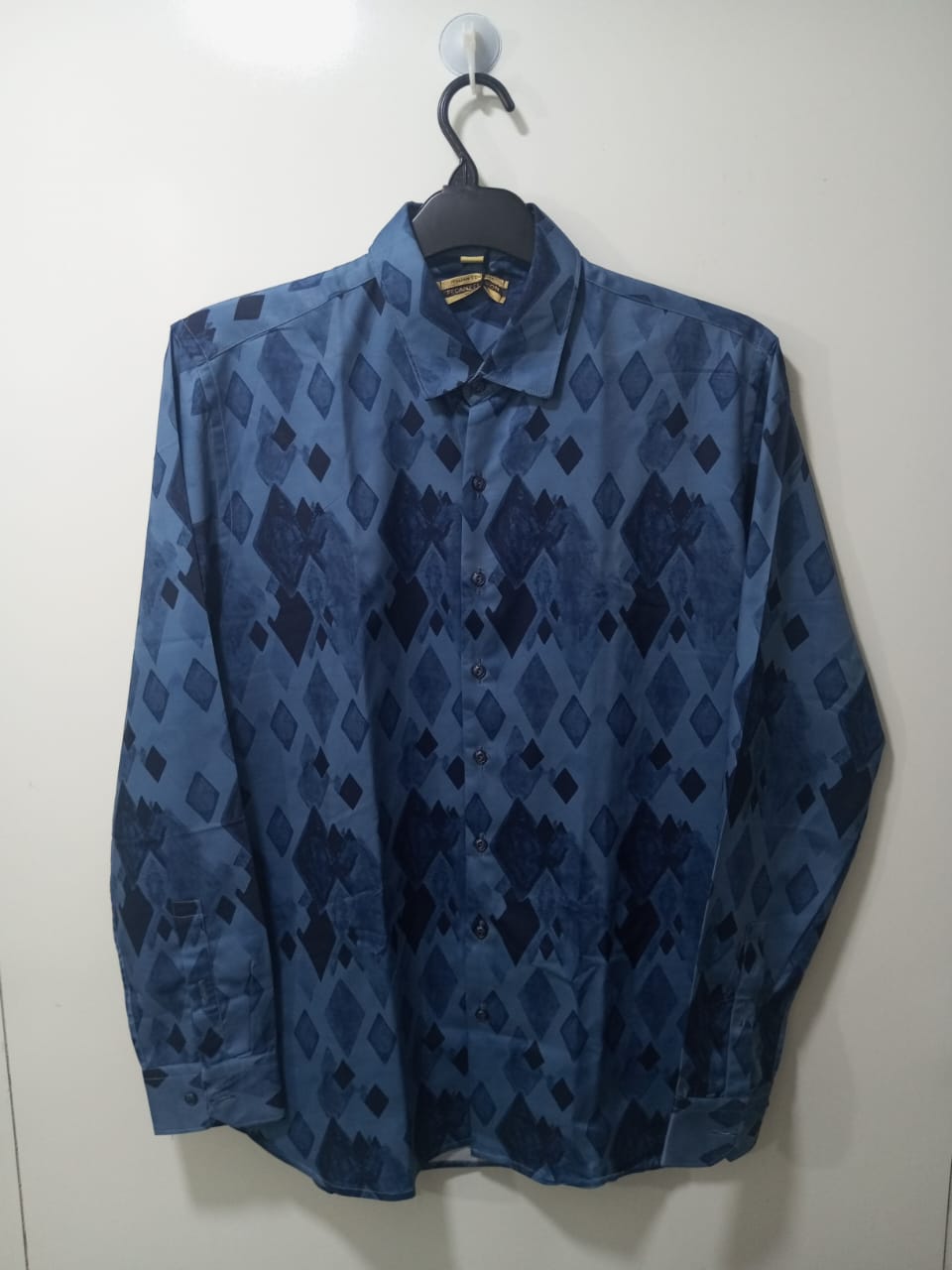 Blue Printed Full Sleeve Shirt