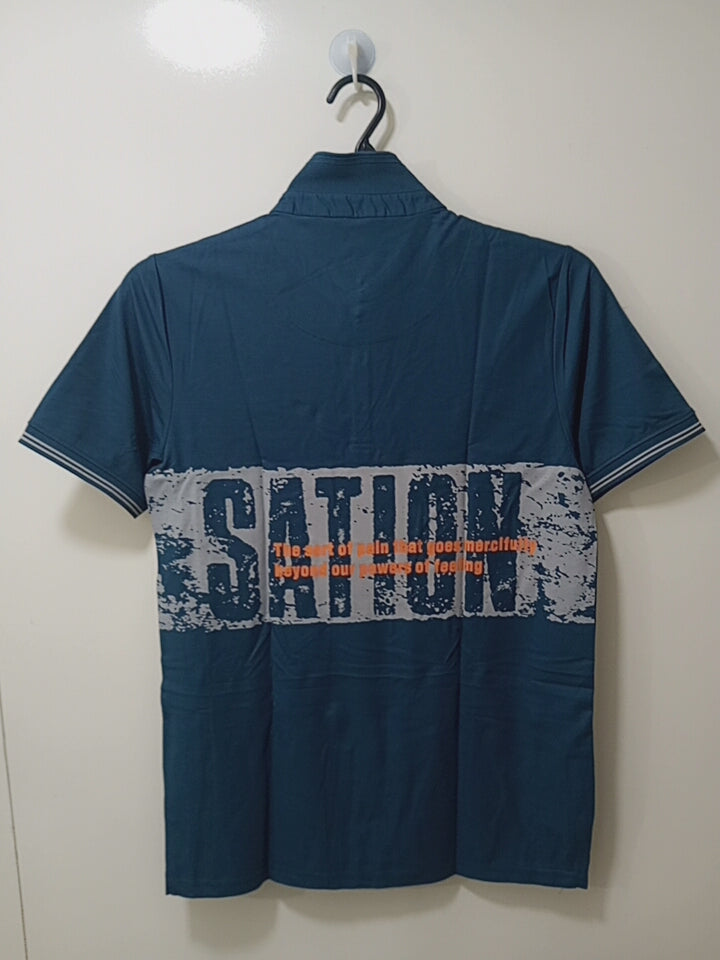 Printed Blue T-Shirt