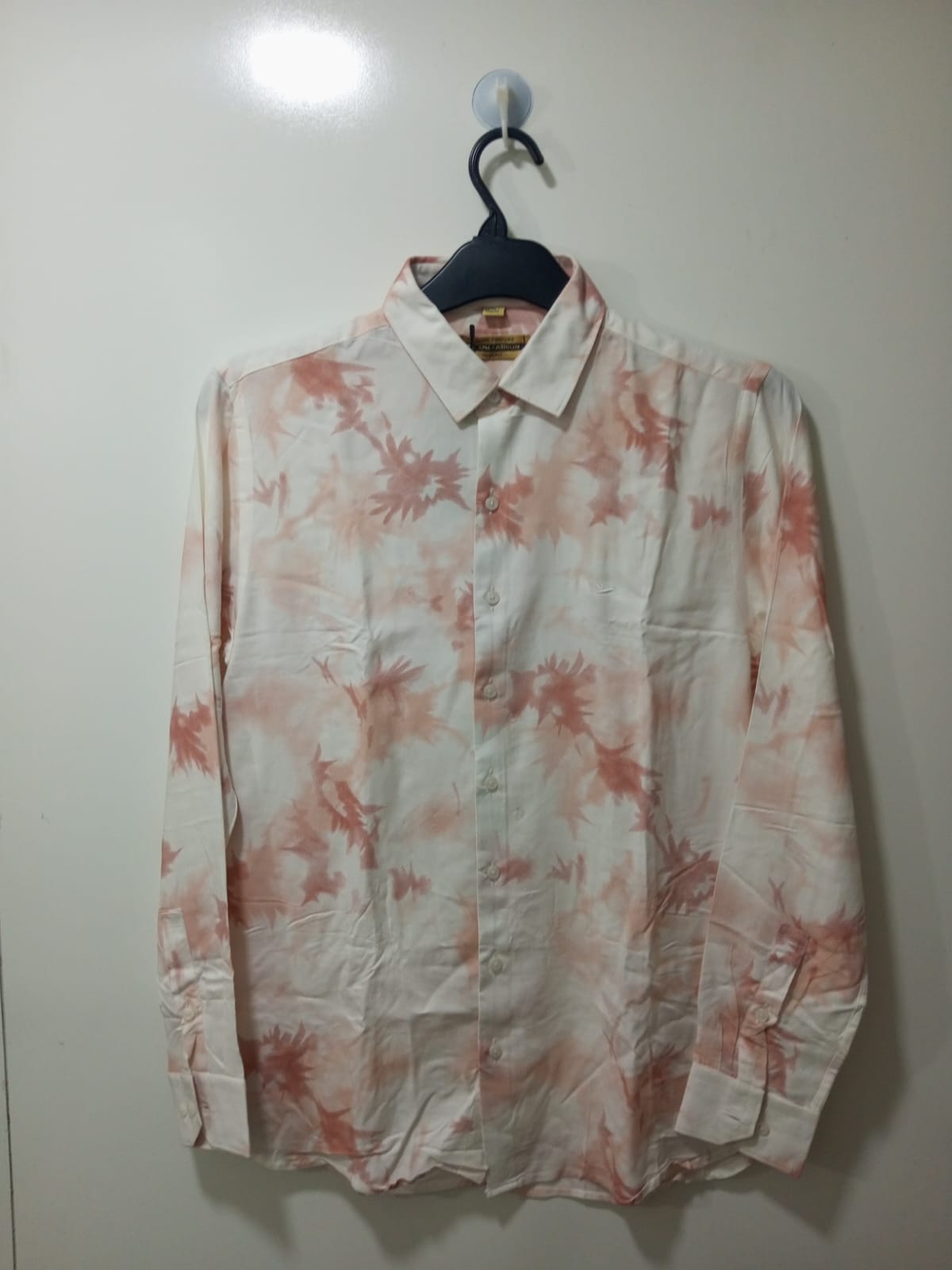 Pink Stylish Printed Full Sleeve Shirt